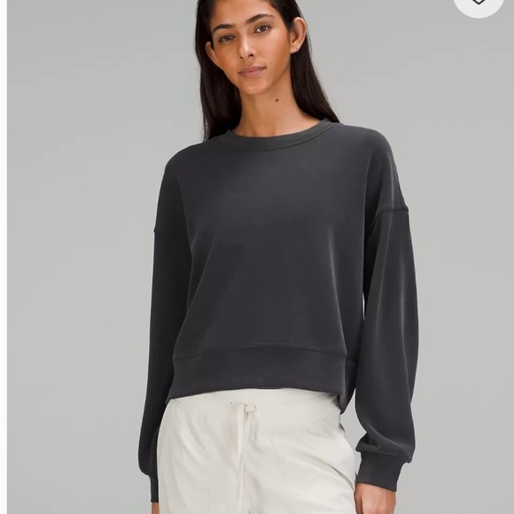 lululemon athletica Sweaters - Lululemon Softstreme Perfectly Oversized Cropped Crew